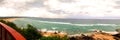 Panorama of Kirra Beach to Tugun and Currumbin Royalty Free Stock Photo