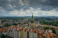 Panorama of Klodzko downtown, Lower Silesia, Poland Royalty Free Stock Photo