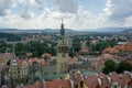 Panorama of Klodzko downtown, Lower Silesia, Poland Royalty Free Stock Photo