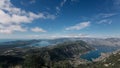 Panorama of kotor montenegro