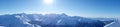 Panorama from Kopa Kondracka during winter, Zakopane, Tatry mountains, Poland Royalty Free Stock Photo