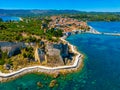 Panorama of Koroni castle in Greece