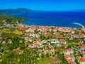 Panorama of Koroni town in Greece