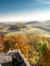 Panorama of Krakow-Czestochowa Upland Royalty Free Stock Photo