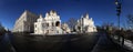 Panorama Kremlin Cathedrals, Inside of Moscow Kremlin, Russia. Royalty Free Stock Photo