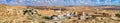 Panorama of Ksour Jlidet village in South Tunisia Royalty Free Stock Photo