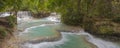 Panorama of Kuang Si waterfall