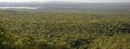 Panorama of Kunene landscape with forest, borderline between Angola and Namibia Royalty Free Stock Photo