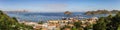 Panorama on Labuan Bajo Bay on a glorious day, Nusa Tenggara, flores island, Indonesia Royalty Free Stock Photo