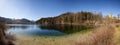 Panorama of lake Alpsee, near Fussen in Bavaria, Germany