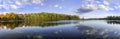 Panorama of a Lake in Autumn - Ontario, Canada