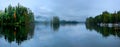 Panorama of Lake George, NY Royalty Free Stock Photo
