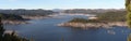 Panorama of Lake Gordon Royalty Free Stock Photo