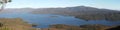 Panorama of Lake Pedder Royalty Free Stock Photo