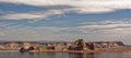 Panorama of Lake Powell waterfront, Arizona Royalty Free Stock Photo