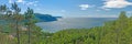 Panorama of a Lake Superior Bay in Summer Royalty Free Stock Photo
