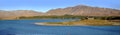 Panorama of lake Tekapo, New Zealand Royalty Free Stock Photo