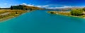 Panorama of Lake Tekapo in South Island, New Zealand Royalty Free Stock Photo