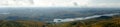 Panorama Lake Tremblant and Mont-Tremblant village from top of Mont Tremblant. Canada Royalty Free Stock Photo