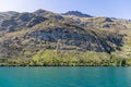 Panorama Lake Wakatipu and Southern Alps mountain range, Ka Tiritiri o te Moana, Walter Peak Otago, New Zealand