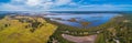 Panorama of Lake Wellington in Gippsland.