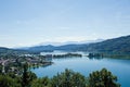 Panorama of Lake Woerther Royalty Free Stock Photo