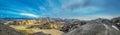 Panorama of Landmannalaugar, scenic highland area in Iceland