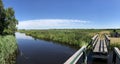 Panorama landscape in the Alde Feanen National Park