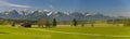 Panorama landscape in Bavaria Royalty Free Stock Photo