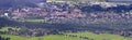 Panorama landscape in Bavaria with german city Fuessen Royalty Free Stock Photo