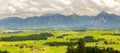 Panorama landscape in Bavaria Royalty Free Stock Photo
