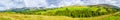 Panorama of landscape and countryside, Yorkshire Dales National Park Royalty Free Stock Photo