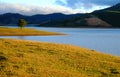 Panorama landscape, Dalat, Da Lat, Vietnam, lake, grass Royalty Free Stock Photo