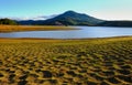 Panorama landscape, Dalat, Da Lat, Vietnam, lake, grass Royalty Free Stock Photo