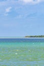 Panorama landscape Holbox island Isla de la PasiÃÂ³n sandbank Mexico Royalty Free Stock Photo