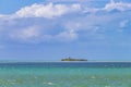 Panorama landscape Holbox island Isla de la PasiÃÂ³n sandbank Mexico Royalty Free Stock Photo
