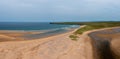 Panorama landscape of Lacken Strand on the coast of North Mayo in Ireland