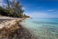 Rocky beach landscape in Varadero, Cuba