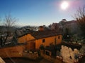 Panorama, landscape of Siena. Historical city in Tuscany land, Italy. Morning view.