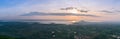 Panorama of Landscape sunrise with Pa Sak Jolasid Dam