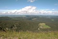 Panorama landscape view over black forest Germany. Royalty Free Stock Photo