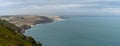 Panorama view of the South Devon Coast and the Start Point Headland Royalty Free Stock Photo
