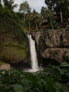 Panorama landscape view of Tegenungan waterfall river cataract in Gianyar Ubud Denpasar Bali Indonesia South East Asia Royalty Free Stock Photo