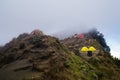 Mount rinjani trip with amaizing view at sembalun and senaru crater rim and also lake at segara anak Royalty Free Stock Photo