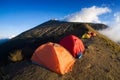 Mount rinjani trip with amaizing view at sembalun and senaru crater rim and also lake at segara anak Royalty Free Stock Photo