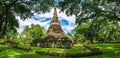 Panorama landscape of Wat Nang Phaya, Sukhothai historical park