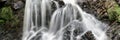 Panorama landscape waterfall detail Royalty Free Stock Photo