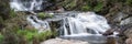 Panorama landscape waterfall detail Royalty Free Stock Photo