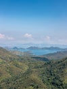 Panorama landscape of Yan Chau Tong Marine Park, Hong Kong Royalty Free Stock Photo