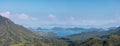 Panorama landscape of Yan Chau Tong Marine Park, Hong Kong Royalty Free Stock Photo